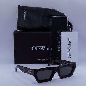 Off-White OERI129 MANCHESTER 6007 Rectangle Sunglasses – Havana/Grey